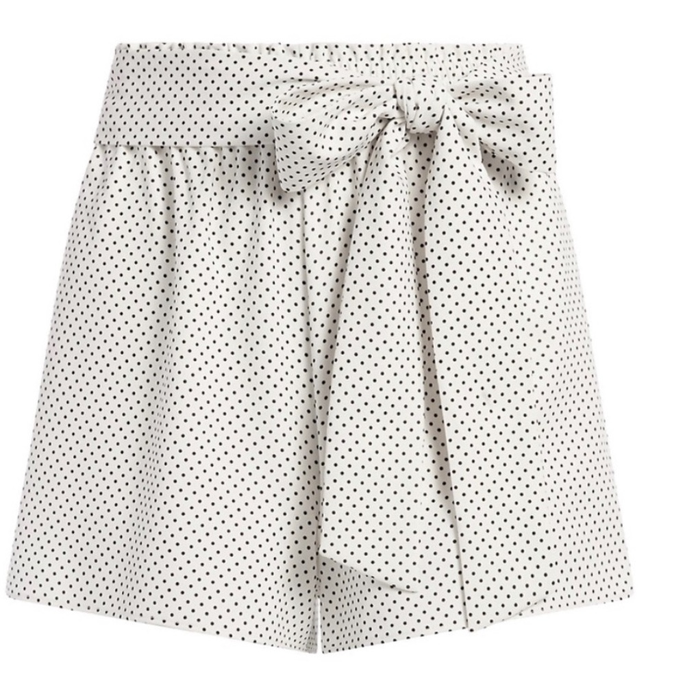 Alice and Olivia shorts white/black polka dots